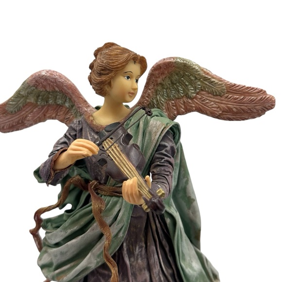 Angel Playing a Violin Christmas Tree Topper - Picture 6 of 13